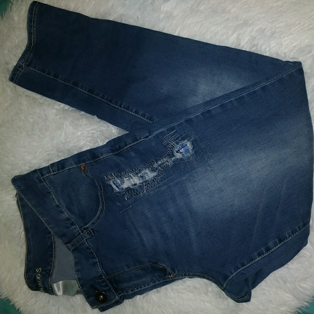 Maurices brand distressed jeggings sz16 reg